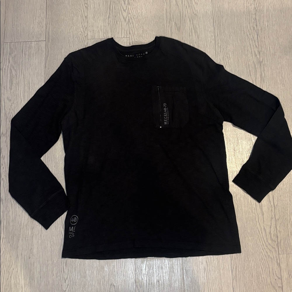 Marc Ecko Men's Dark Long Sleeve Tee with Pocket